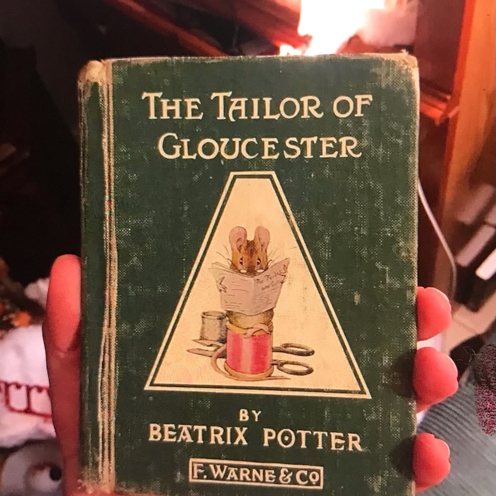 1931 The Tailor of Gloucester by Beatrix Potter - Green Hardcover